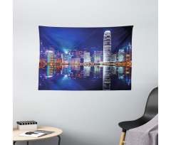 Hong Kong Island Modern Wide Tapestry