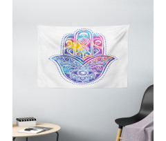 Vibrant Protective Eye Wide Tapestry