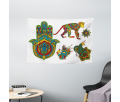 Mehndi Style Wide Tapestry