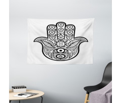 Nature Tribal Boho Art Wide Tapestry