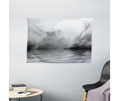 Calm Water and Twilight Sky Wide Tapestry