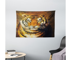 Oil Painting Style Animal Wide Tapestry