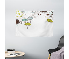 Abstract New Year China Wide Tapestry