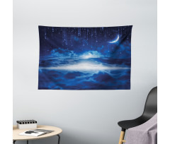 Galaxy Falling Stars View Wide Tapestry