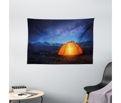 Camp Tent Holiday Journey Wide Tapestry