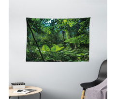Green Untouched Nature Wide Tapestry