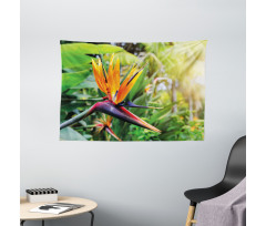 Bird of Paradise Flower Wide Tapestry