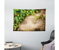 Hop Twigs on Wood Wide Tapestry