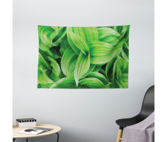 Tropic Foliage Pattern Wide Tapestry