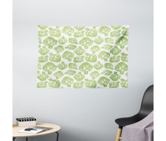 Super Food Vegetable Wide Tapestry