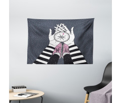 Search for Love Girl Wide Tapestry