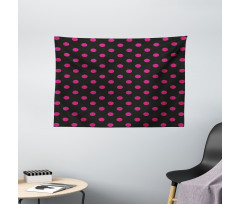 Old Fashion Polka Dots Wide Tapestry