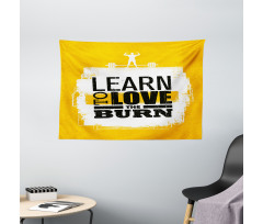 Love the Burn Grungy Wide Tapestry