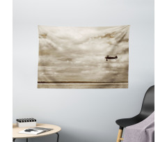 Fighter Plane Wide Tapestry