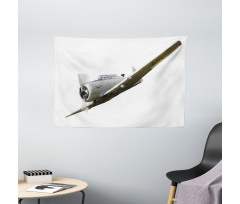 Retro Aircraft Wide Tapestry