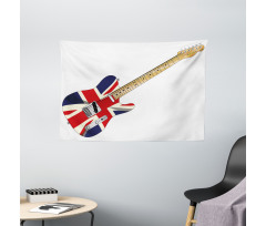 Electric Guitar Flag Wide Tapestry