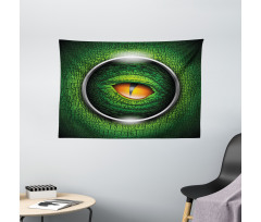 Vibrant Realistic Reptile Wide Tapestry