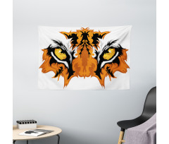 Tiger Bengal Cat African Wide Tapestry