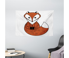 Cartoon Spiral Patterns Wide Tapestry