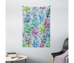 Flowers in Watercolor Tapestry