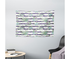 Natural Cactus Pattern Wide Tapestry