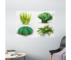 Aloe Vera Plants Cacti Wide Tapestry