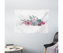 Hipster Elements Wide Tapestry