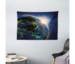 Vivid Globe Space Network Wide Tapestry