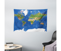 Continents Vegetation Wide Tapestry