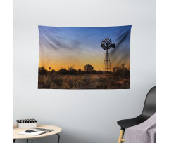 Sunset Rural Outdoors Wide Tapestry