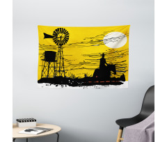 Australia Sunset View Wide Tapestry