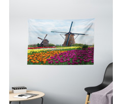 Farm Country Plants Wide Tapestry
