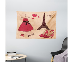 Retro French Wide Tapestry