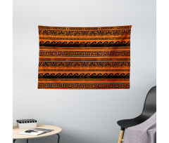 Old Border Ornaments Wide Tapestry
