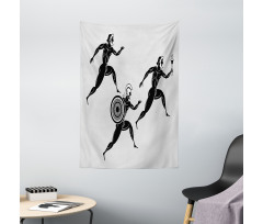 Spartan Runners Body Tapestry