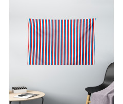 Patriotic Colors Wide Tapestry