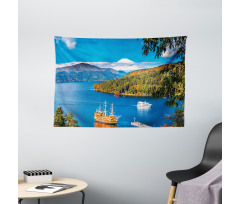 Lake Ashi in Japan Wide Tapestry