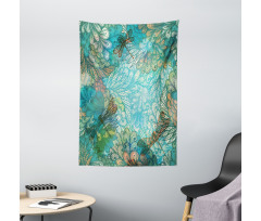 Fantasy Flowers Mix Tapestry