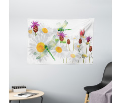 Daisy Field Spring Wide Tapestry