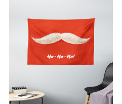 Vivid Santa Mustache Wide Tapestry