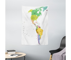 South and North America Tapestry