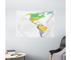 South and North America Wide Tapestry