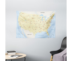 America Cities Interstate Wide Tapestry