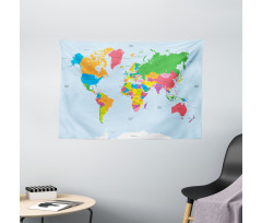 Colorful Political World Wide Tapestry