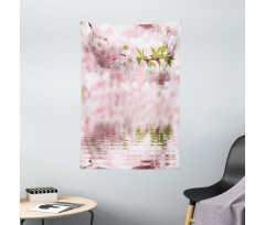 Tender Floral Branch Water Tapestry