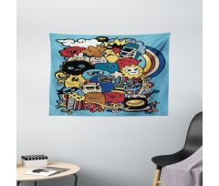 Various Monsters Universe Wide Tapestry