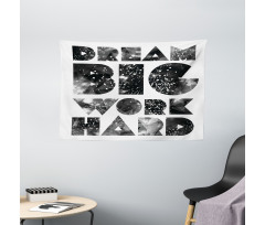 Words with Galaxy Stars Wide Tapestry
