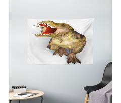 Roaring Vivid T-Rex Wide Tapestry