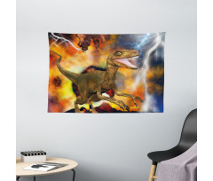 Animal Themed Design Wide Tapestry