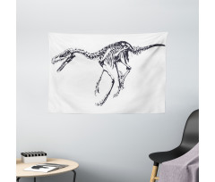 Skeleton Dead Predator Wide Tapestry